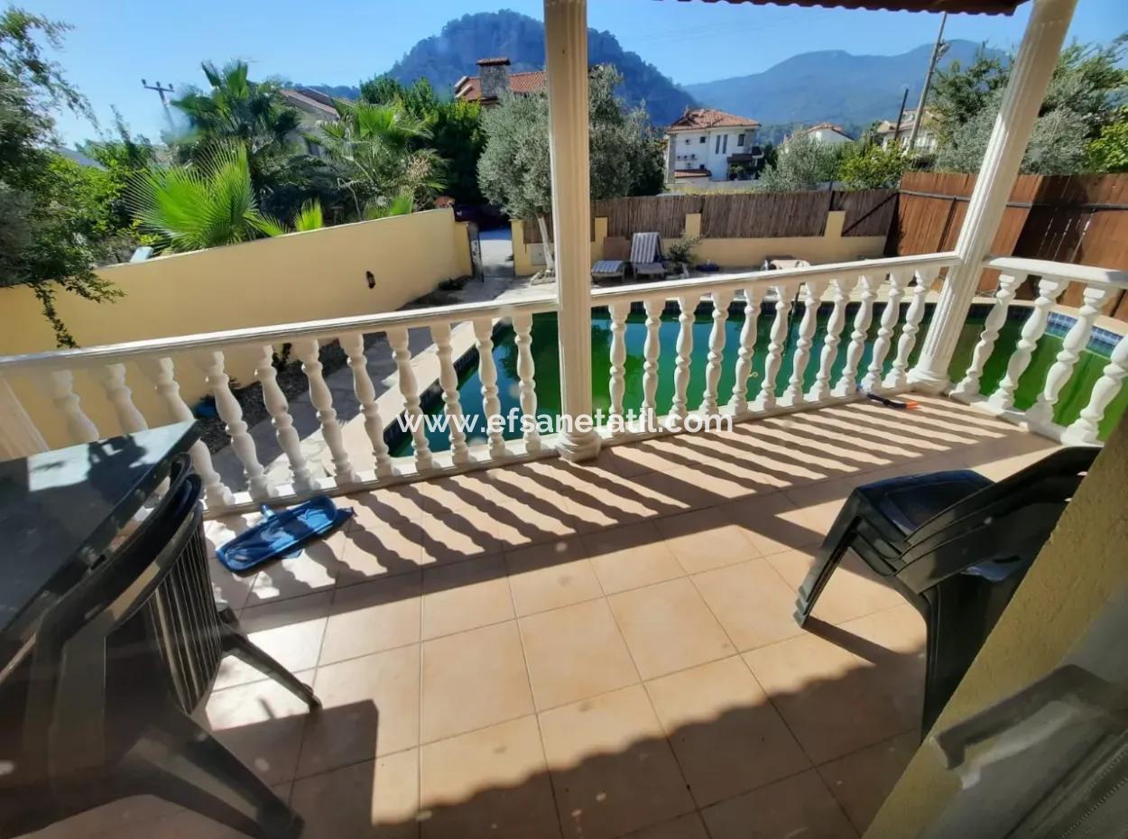 Mugla Ortaca Dalyan Freistehendes Privates Schwimmbad 3 1-Teil-Maisonette Zur Jahresmiete