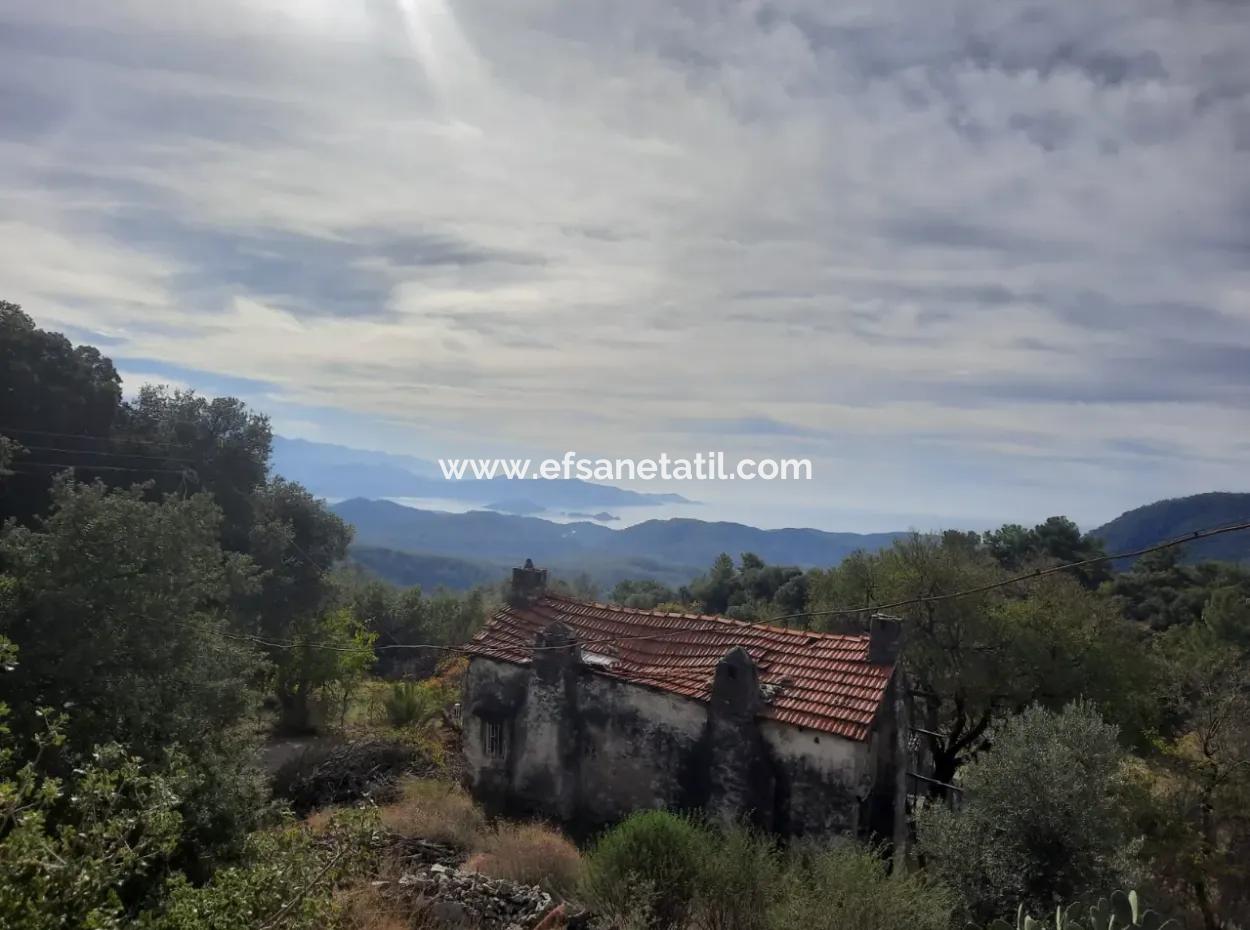 Meerblick Haus Zum Verkauf In Gocek Gokceovacik Und 246 M2 Grundstück