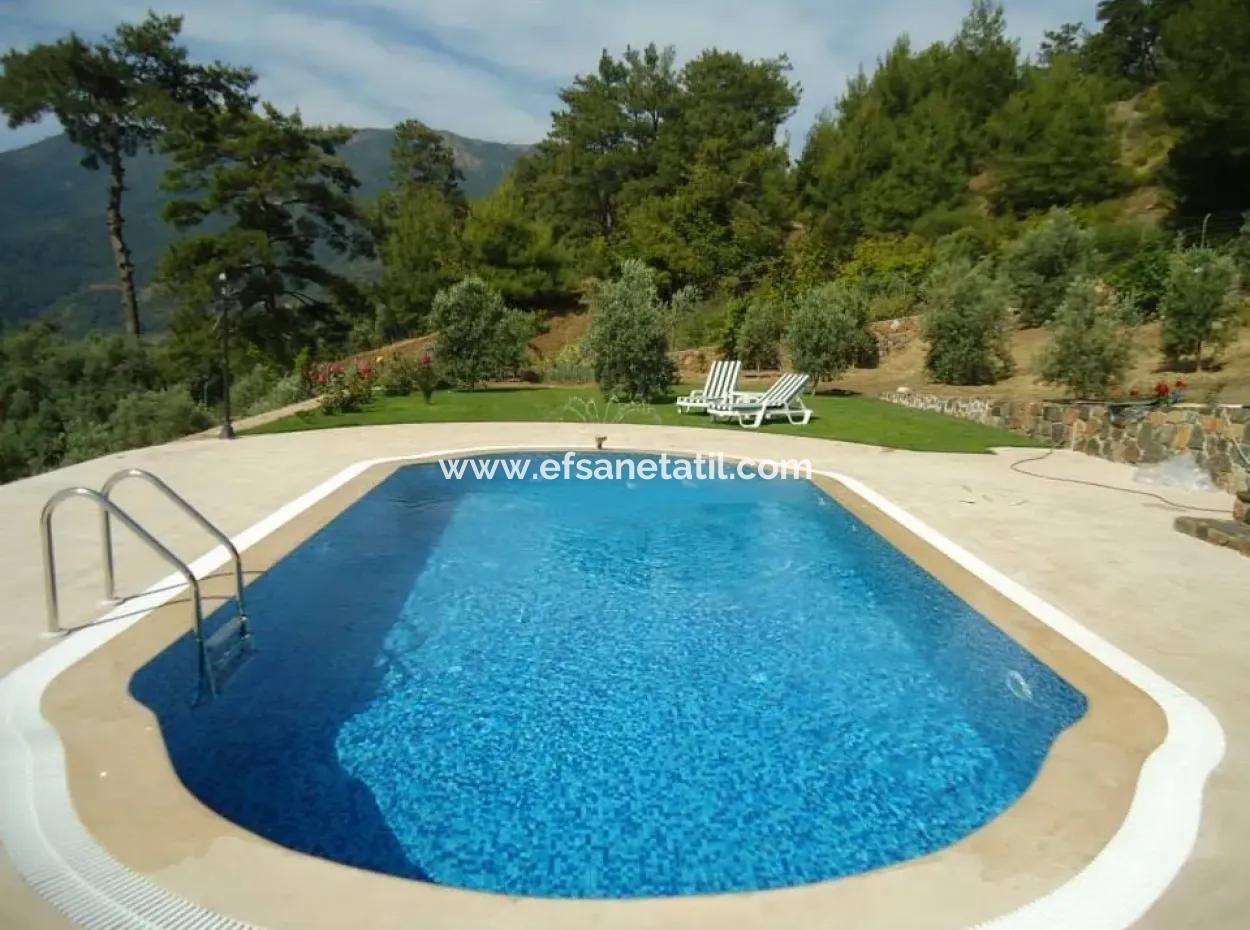 130 M2, 3 1 Villen Zum Verkauf In 5128 M2 Grundstück Mit Meerblick In Köyceğiz Ekincik