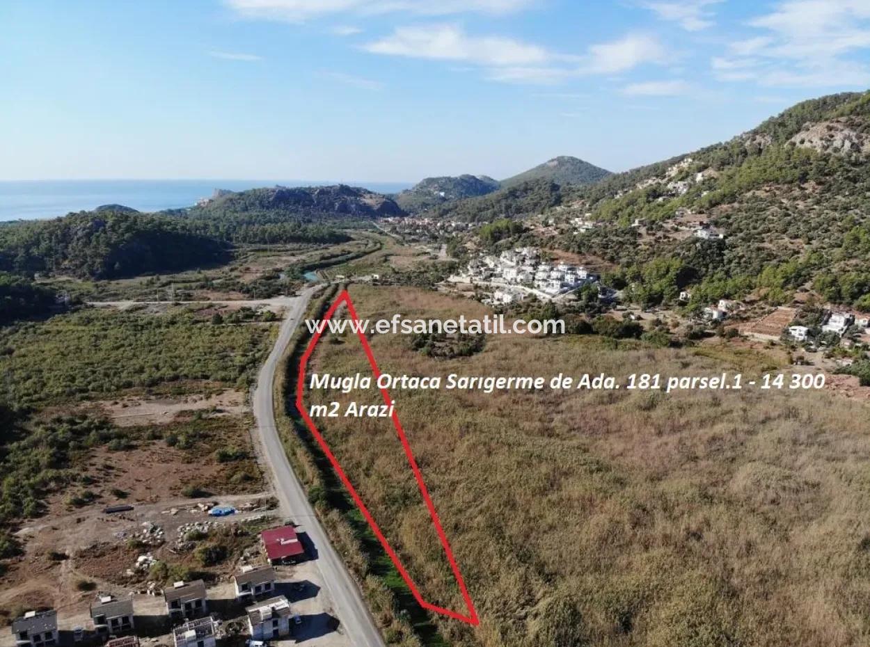 14.300 M² Grundstück, Das Sich Für Investitionen In Ortaca Sarıgerme, Muğla Eignet