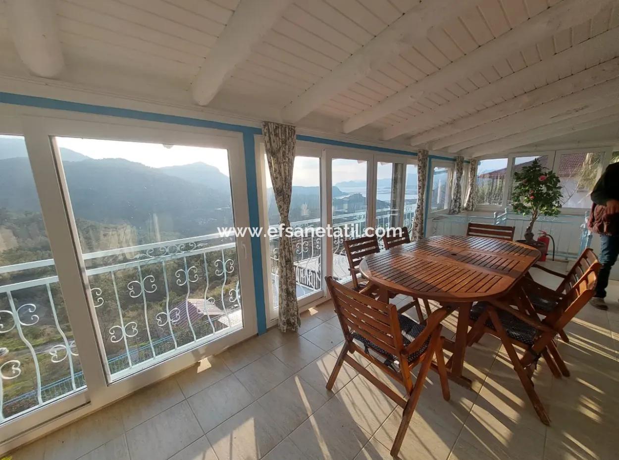 4 1 Freistehende Möblierte Villa Mit Meerblick Zum Verkauf In Muğla Dalyan Gökbel