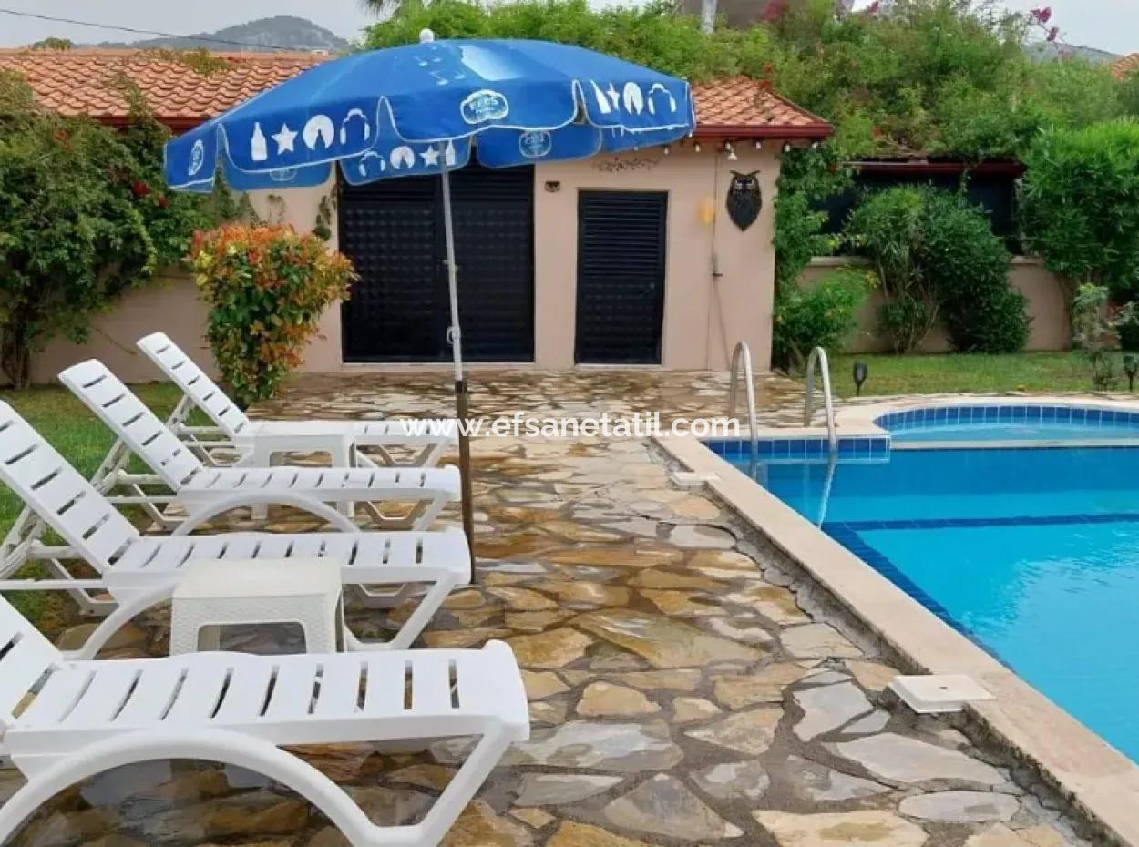 3 1 Villa Mit Pool Auf 580 M2 Freistehendem Grundstück In Dalyan, Muğla