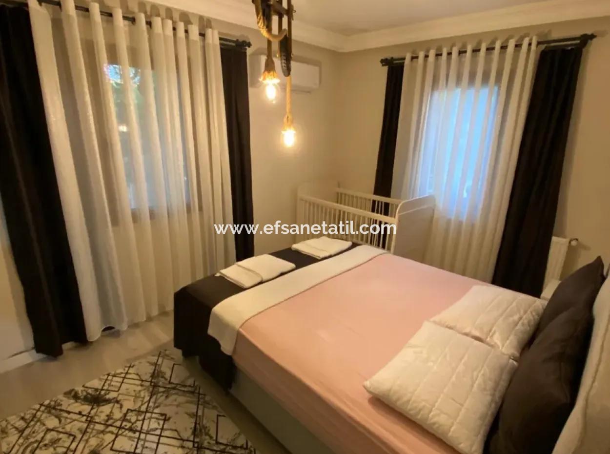 Ortaca Ekşiliyurt 2 1 Möblierte Wohnung Zur Miete Auf Einem Grundstück Von 700 M2 Mit Swimmingpool