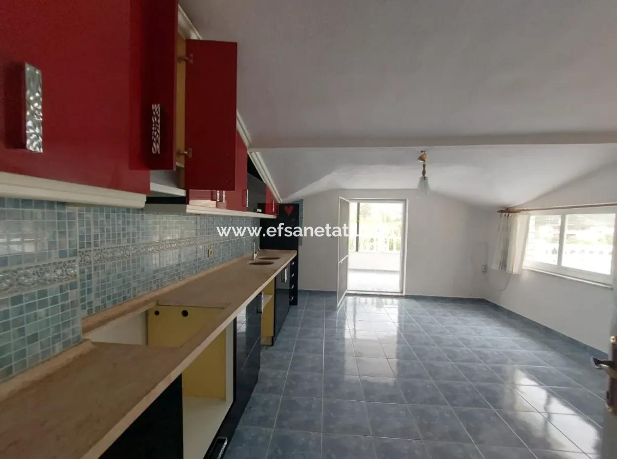 Große Und Geräumige 2 1 Penthouse Wohnung Unmöbliert Zu Vermieten In Muğla Ortaca Kemaliye