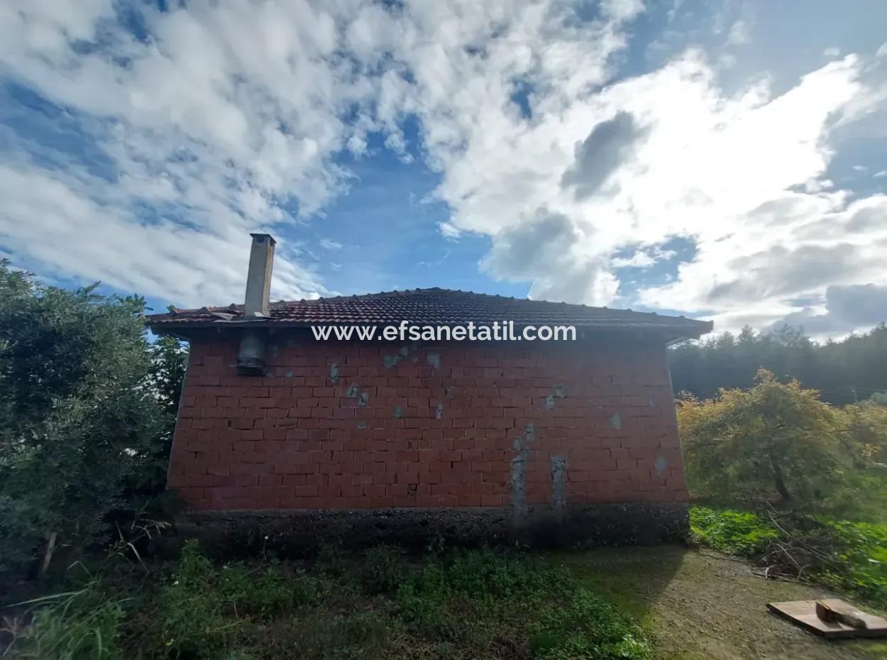 Muğla, Köyceğiz, Kavakarası 500 M2 Grundstück 80 M2 2 1 Schnäppchen-Dorfhaus Zu Verkaufen