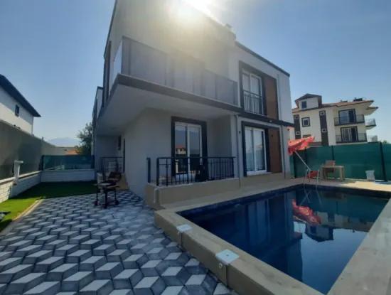 Zu Verkaufen Auf 290 M2 Grundstück In Ortaca Çaylı, Mit Swimmingpool, Möbliert, 4 1 Zero Duplex