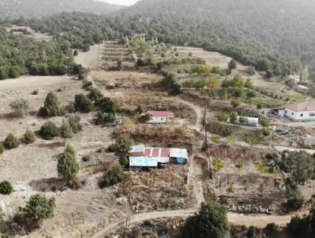 5 000 M2 Grundstück In Çameli Kızılyaka 2 In 1 Einfamilienhaus Und Scheune Zu Vermieten