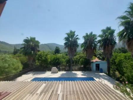 Frei Stehendes Haus Mit Pool, Berg- Und Naturblick In Muğla Ortaca Okçular Zu Verkaufen