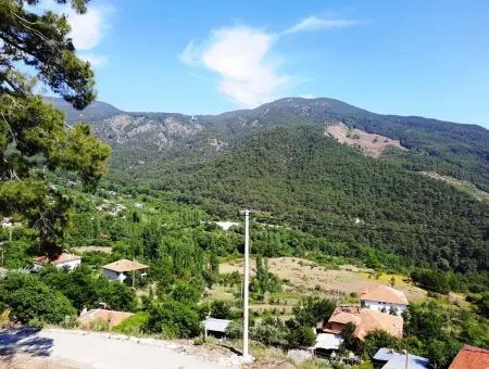 Köycegiz Yayla, Agla Dorf Zum Verkauf Freistehendes Land Geeignet Für Investitionen Mit Seeblick