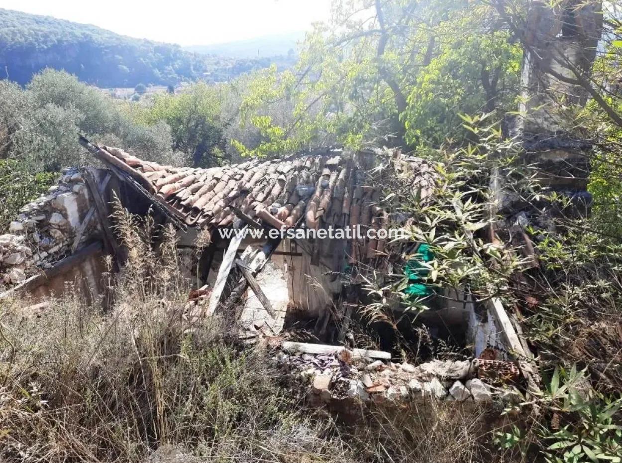 Detached Village House With Sea And Nature Views For Sale In Ula Gokova