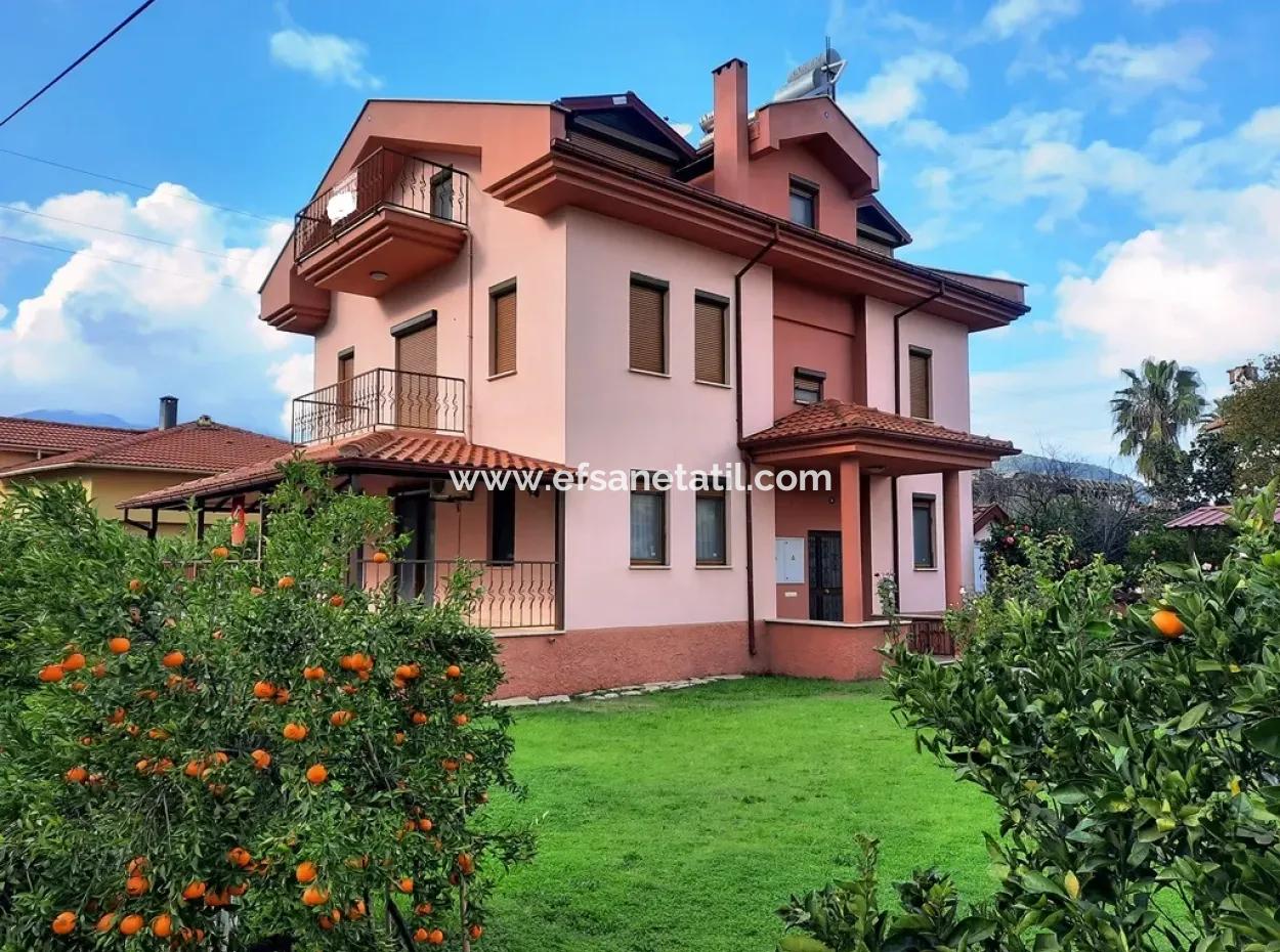Mugla Ortaca Dalyan 3-Storey Detached House For Sale