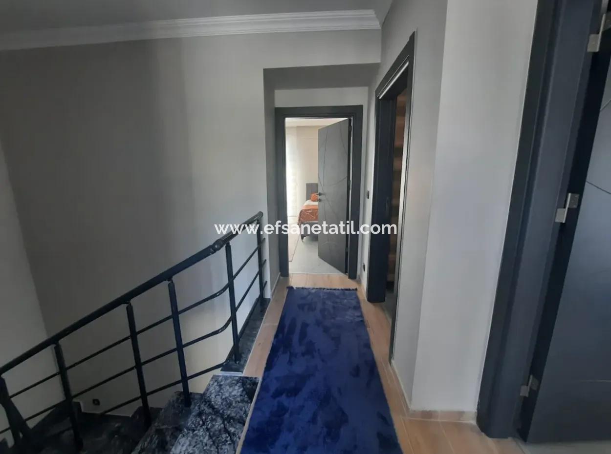 For Sale In 290 M2 Land In Ortaca Çaylı, With Swimming Pool, Furnished, 4 1 Zero Duplex