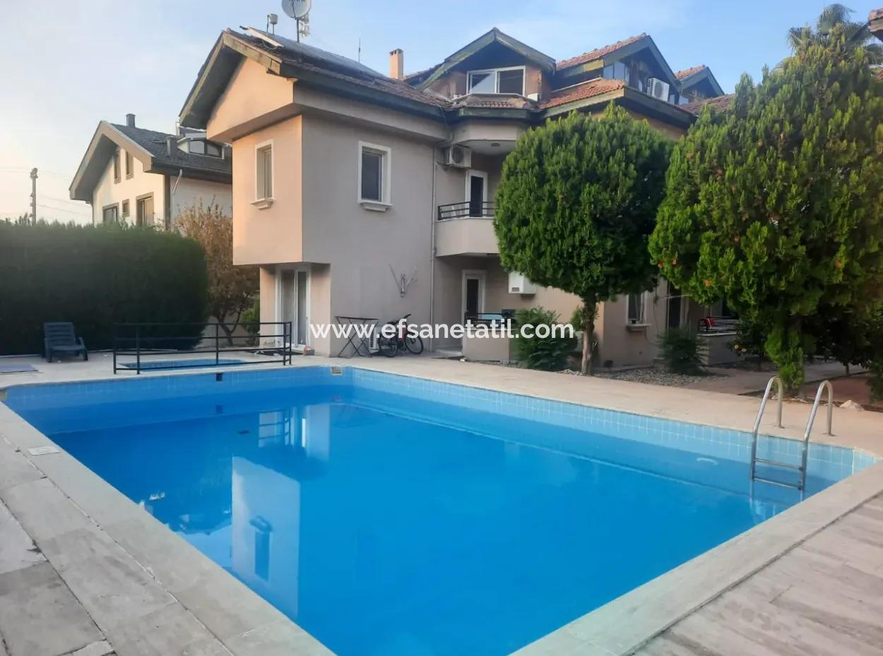 Muğla Ortaca Dalyanda Swimming Pool, Fully Furnished 1 1 Apartment For Rent