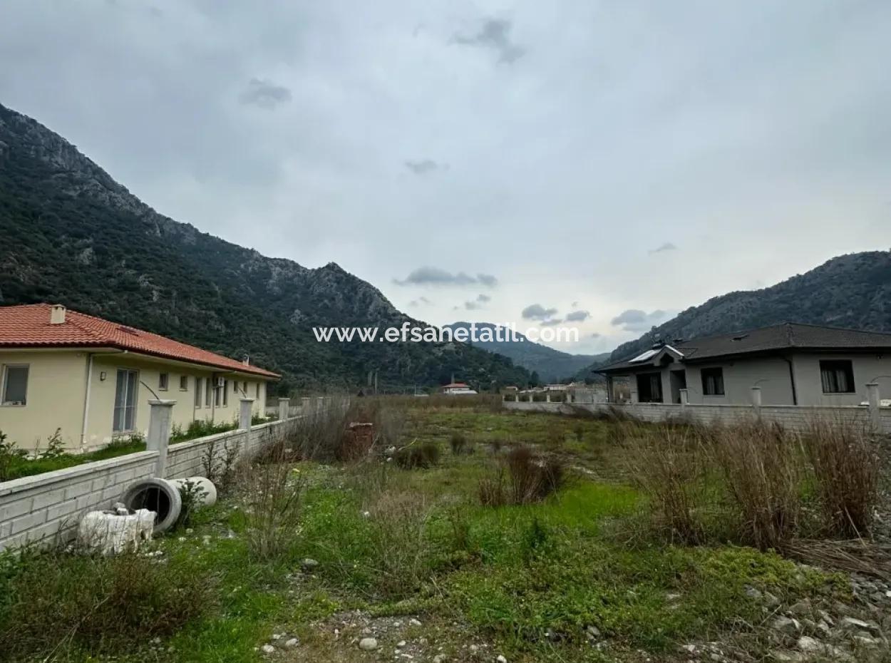 1000 M2 Detached Land With Zoning For Sale In Ortaca Mergenli