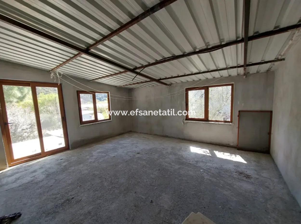 2 Storey Detached House For Sale On 500 M² Land In Mergenli, Ortaca, Muğla