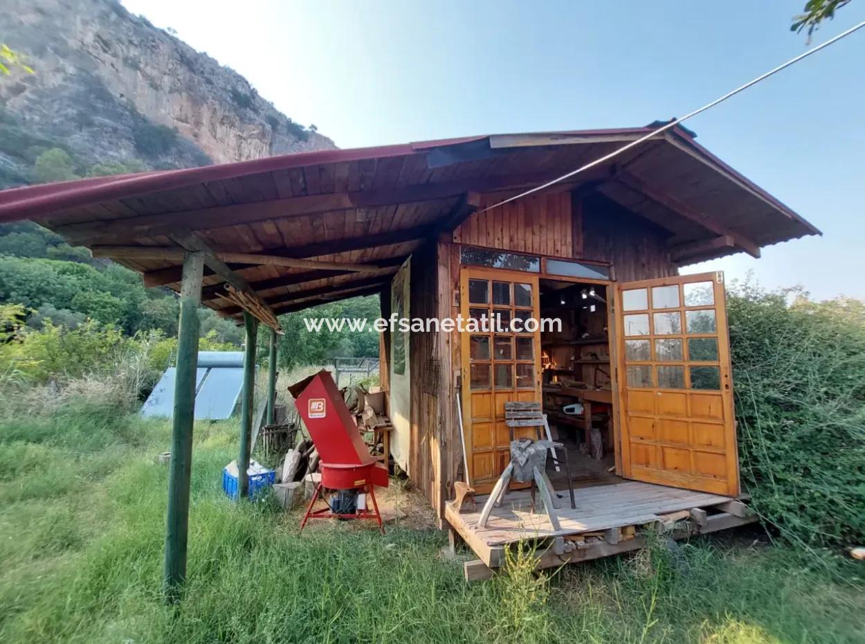 Single Storey House For Sale On 15 000 M2 Detached Land Close To Dalyan Canal In Köyceğiz Çandırda