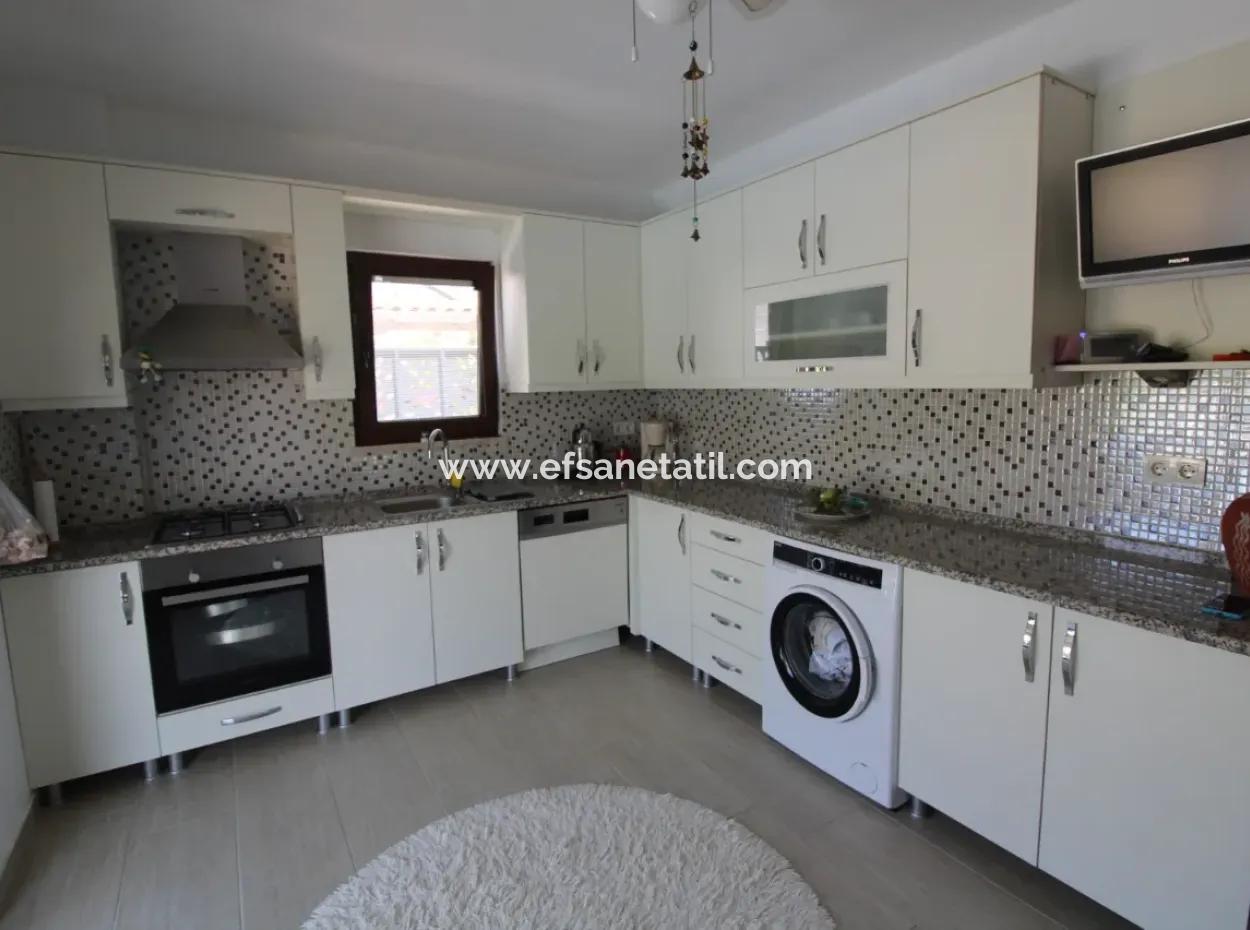 Furnished With Swimming Pool On 500 M2 Detached Plot In Dalyan, Earthquake Resistant 4 In 1 Duplex For Sale