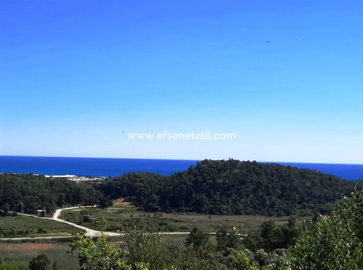 400 M2 Land With Sea View In Muğla Sarigerme For Sale Or Exchange