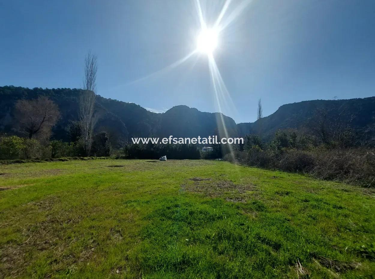 Ortaca Okçular Mountain And Nature View 2.000 M2 Plot, 4 1 200 M2 Detached House For Sale
