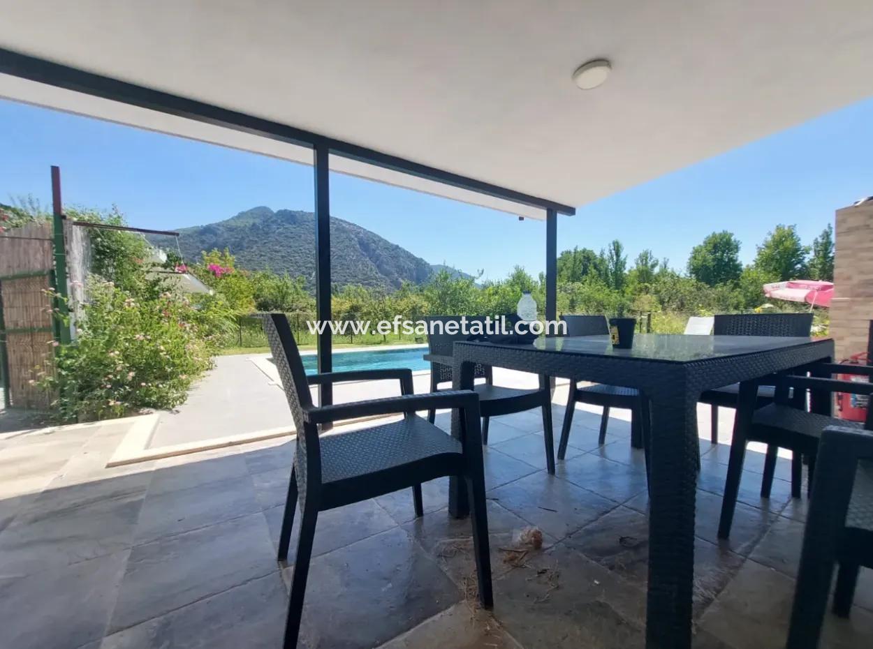 2 1 Detached House With Pool For Rent In Muğla Ortaca Dalyan