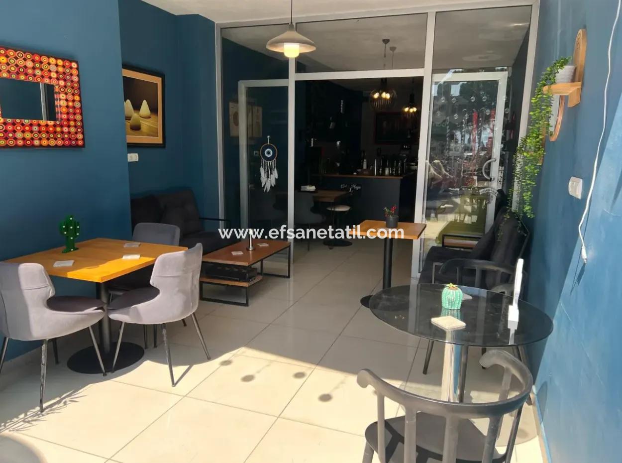Workplace Cafe Close To The Lake In The Center Of Muğla Köyceğiz Is For Sale