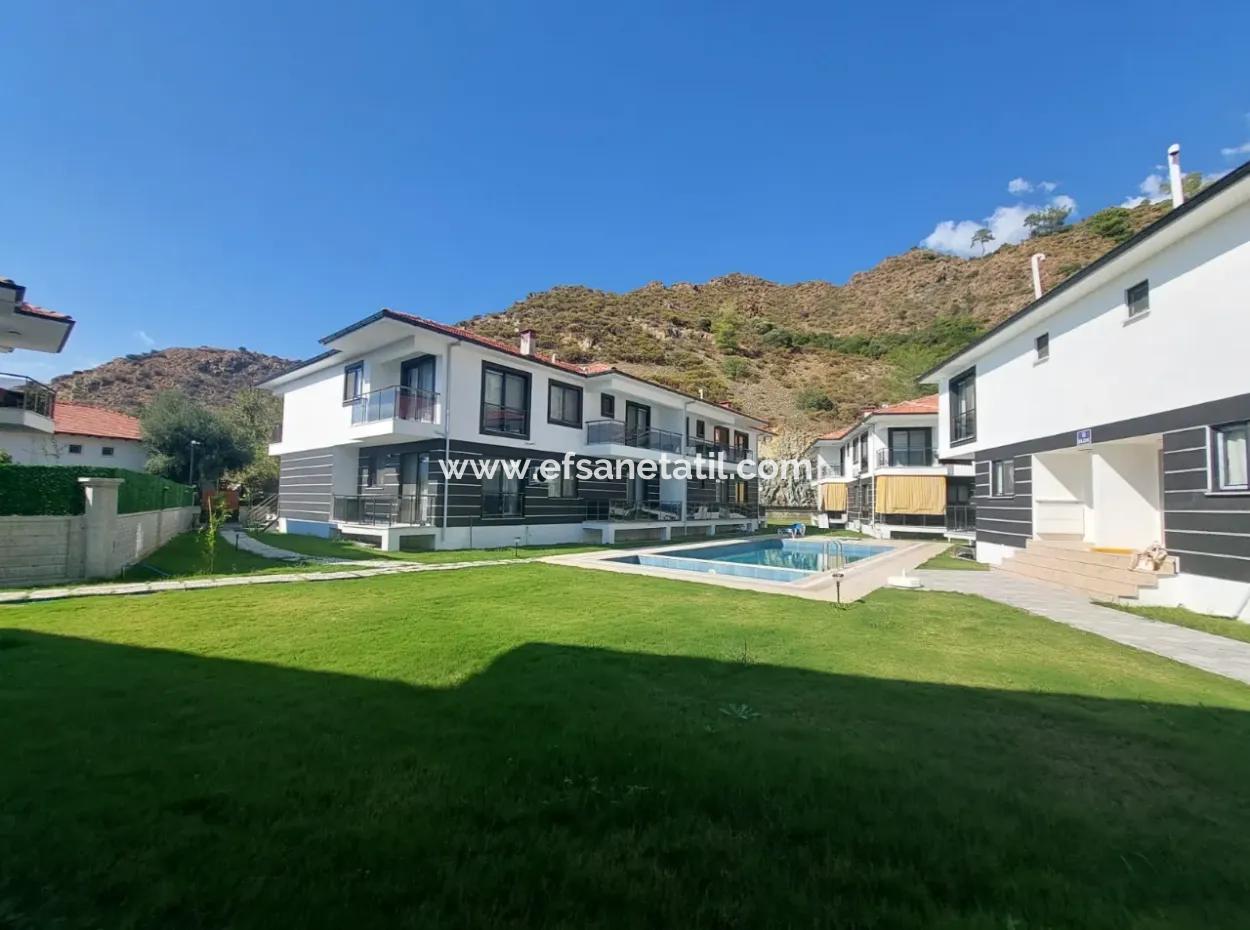 Luxury 2 1 New Flat With Swimming Pool In Muğla Ortaca For Sale