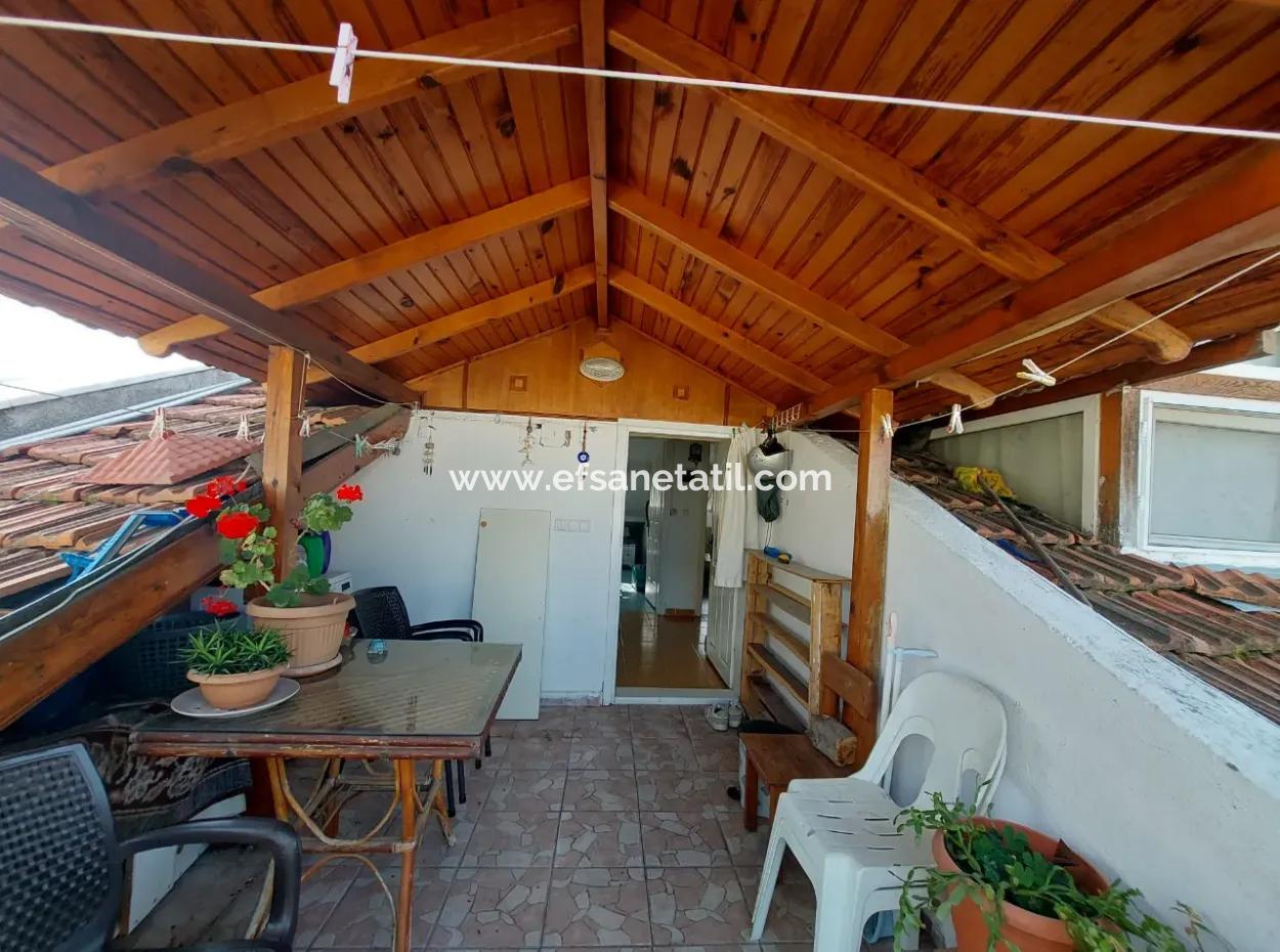 Furnished 2 1, 70M2, Penthouse Apartment For Rent In The Center Of Dalyan, Muğla