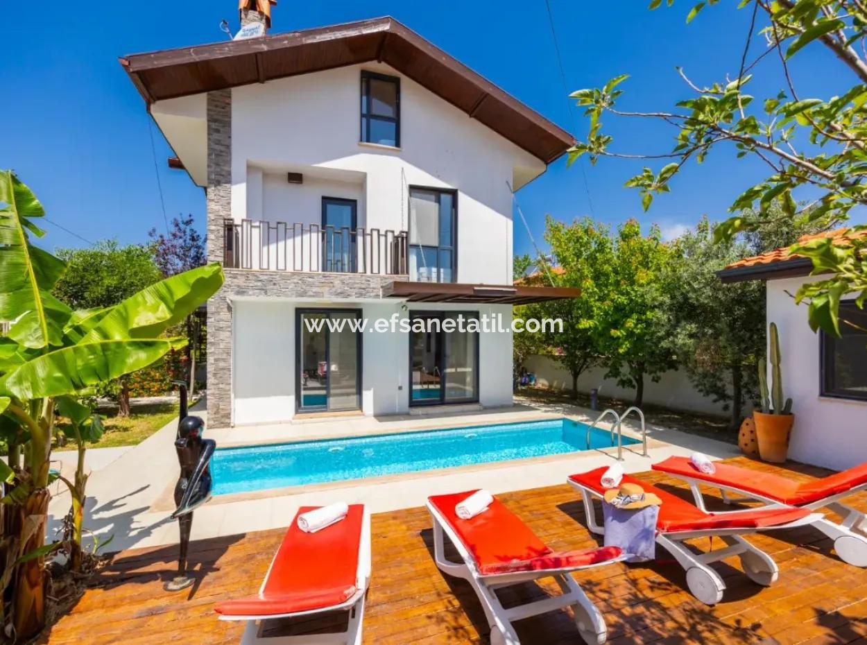 Furnished Luxury Villa With Swimming Pool In Dalyan For 6 Months Rent