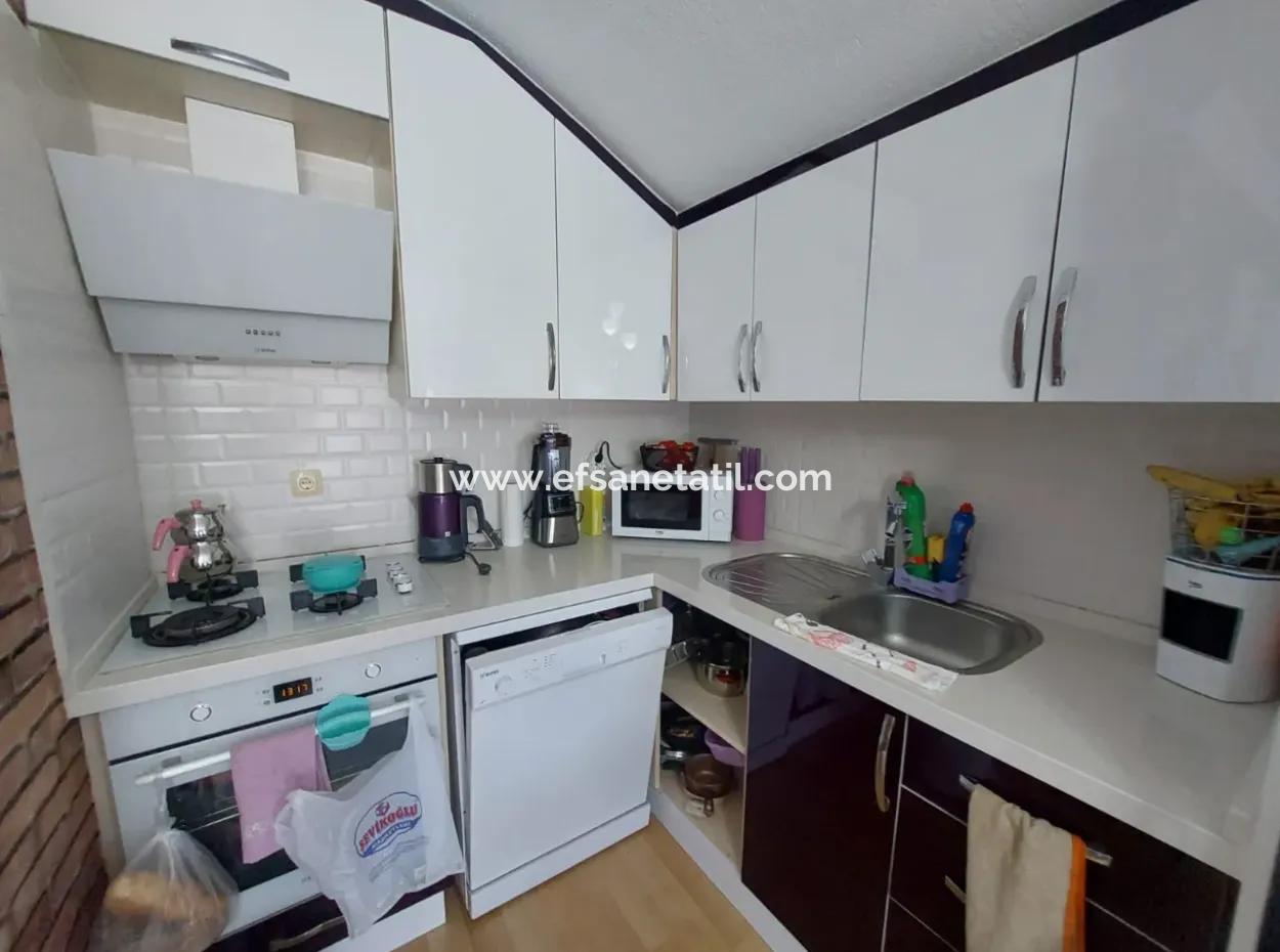 A House With 4 1 And 3 1 Swimming Pools On 645 M2 Land In Ortaca Kemaliye Is For Sale Or Exchange.