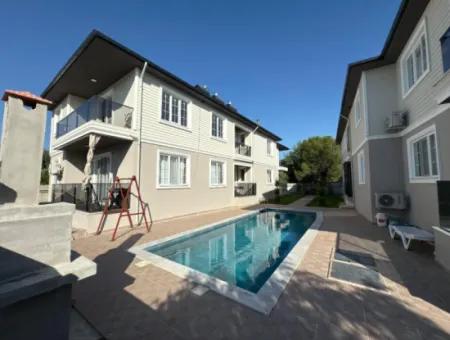 1 1 Apartment With Pool For Sale In Ortaca Cumhuriyet