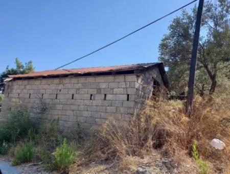 485 M² Zoned Land For Sale In Muğla Ortaca Sarigerme Center – Village House With Warehouse