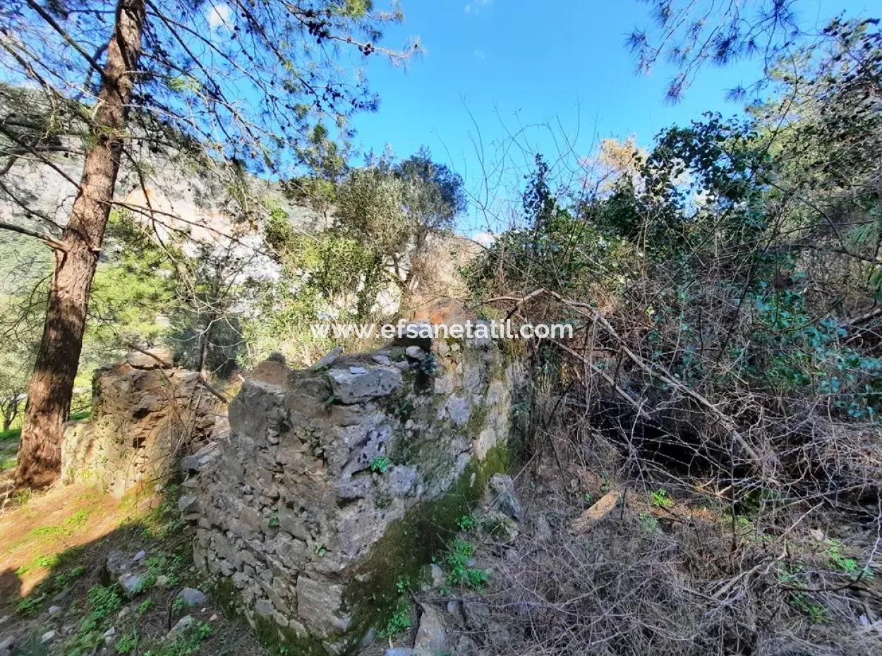 Gökovada Satılık Kelepir Yıkık Taş Köy Evi Ve Arsası