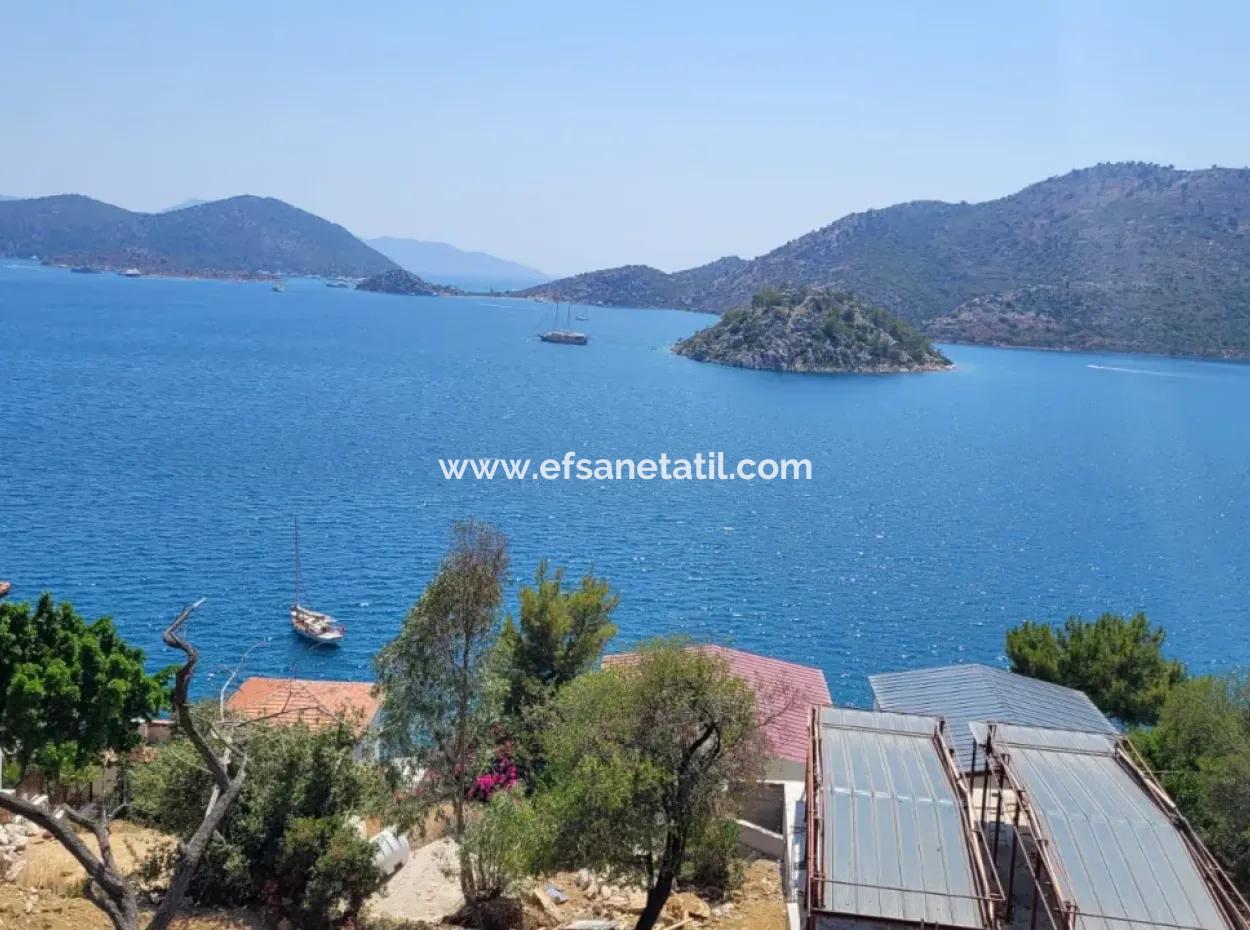 Muğla Marmaris Turunç Amos Koyunda 4 412 M2 Denize Sıfır Arazi Satılık
