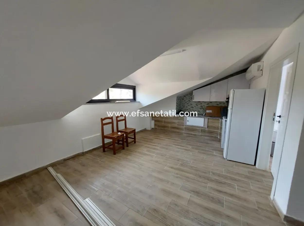 Muğla Ortaca Dalyanda Eşyalı 1+1 Sıfır  Çatı Katı Kiralık