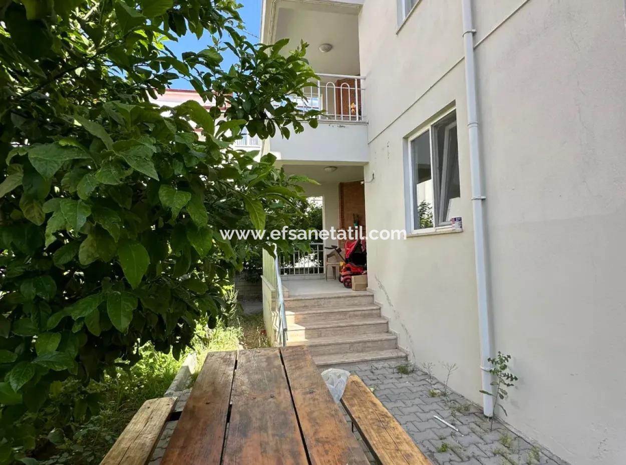 Ortaca Da 1+1 Bahçe Katı Kaloriferli Daire Kiralık