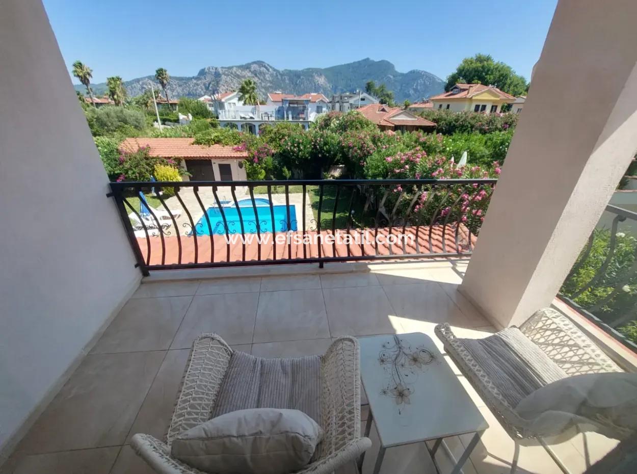 Muğla Dalyanda 580 M2 Müstakil Arsada, Yüzme Havuzlu 3+1 Villa Satılık