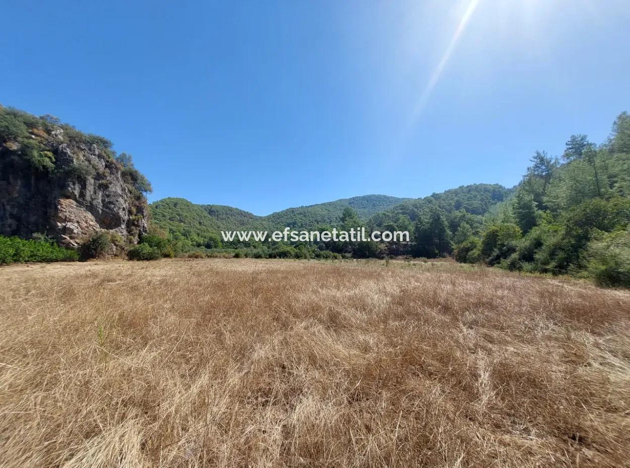 Ortaca Okçularda Dağ Ve Doğa Manzaralı 4.427 M2 Verimli Arazi Satılık