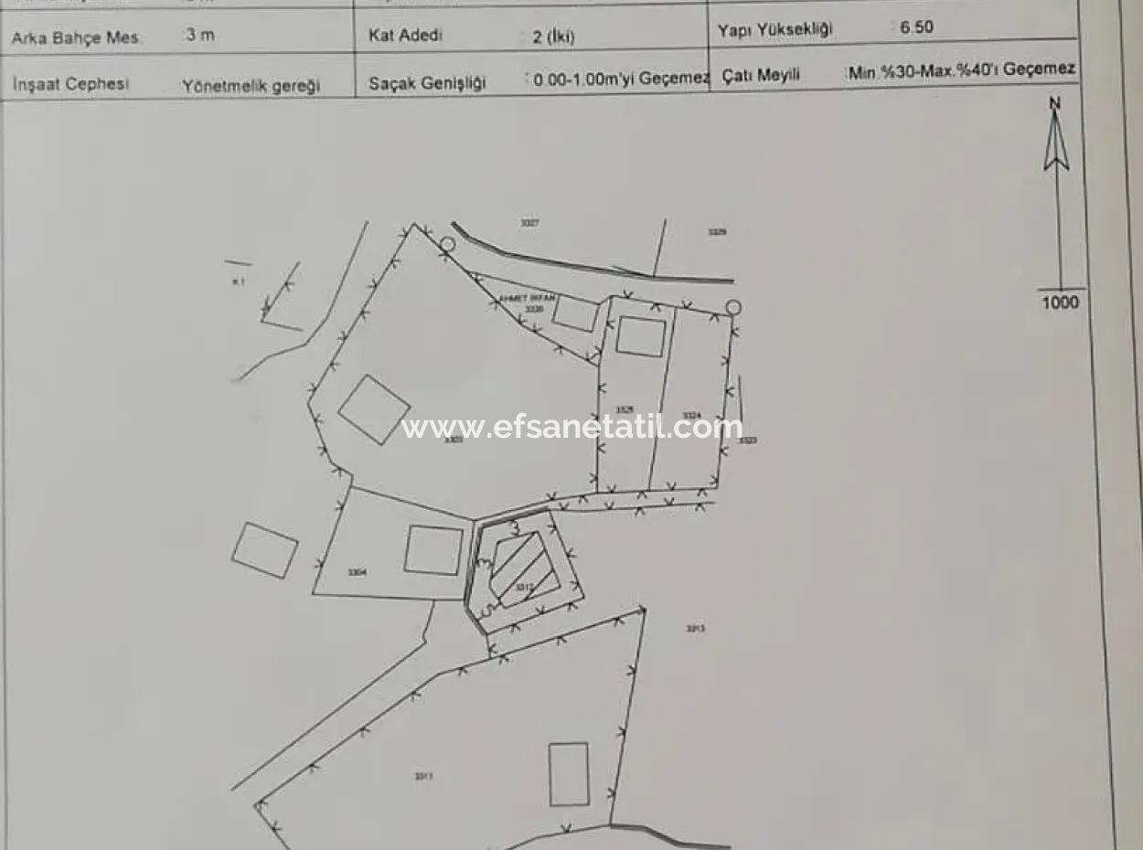Köyceğiz Yaylada Merkezde, Müstakil  260 M2 İmarlı Arsa Satılık
