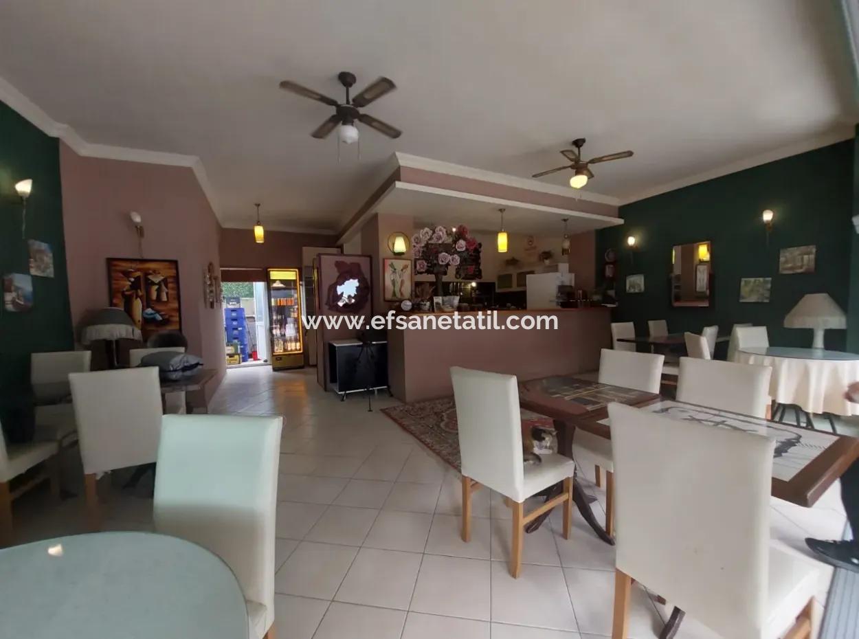 Dalyan Kanal Manzaralı Merkezde Kapı Müşterisi Hazır Devren Kiralık Cafe