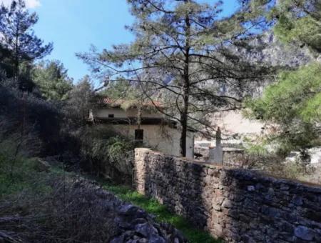 Gökovada Satılık Kelepir Yıkık Taş Köy Evi Ve Arsası