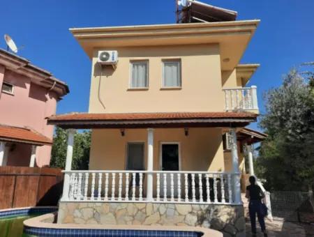 Muğla Ortaca Dalyanda Müstakil Özel Yüzme Havuzlu 3+1 Eşyalı Dubleks Yıllık Kiralık