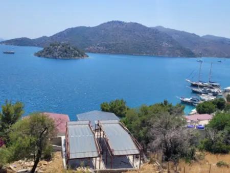 Muğla Marmaris Turunç Amos Koyunda 4 412 M2 Denize Sıfır Arazi Satılık